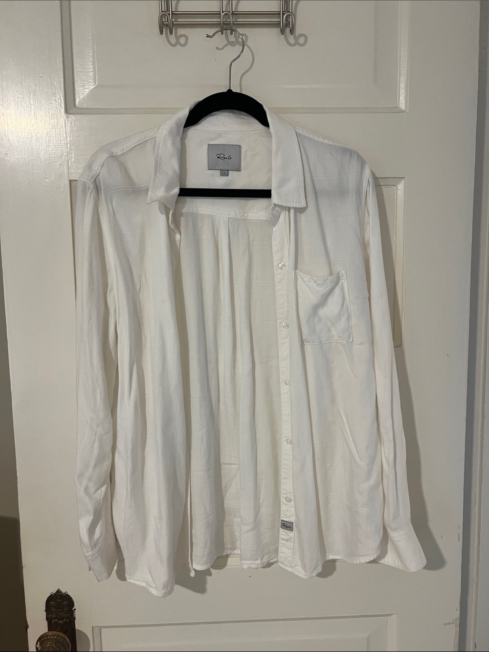 Rails White Button-Down Shirt